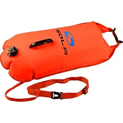 Image of SOLA Open Water Swim Float Dry Bag 28L Orange A0031