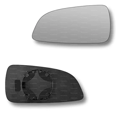 Image of Less4spares Replacement Wing Mirror Glass Left Compatible with Vauxhall Astra 2004 2008 CLIP ON Passnager Near Side N/S Convex