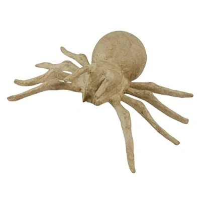 Image of Décopatch Ref AP136O Small Spider Papier Maché Object to Decorate 19 x 12 5cm with Papers &amp; PaperPatch Glue, Glitter, Paints
