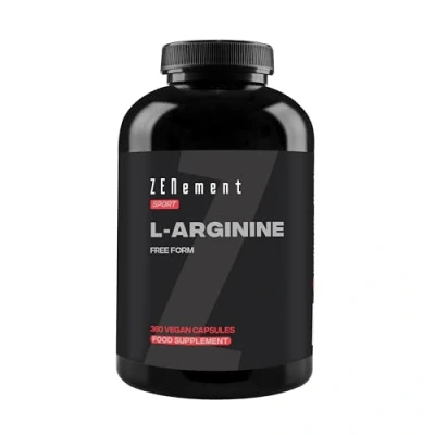 Image of L Arginine 100% Pure, 2800mg (4 Capsules), 360 Capsules Vasodilator, Promotes Athletic Performance and Muscle Development Vegan, Additive Free, Gluten Free Zenement