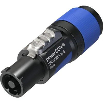 Image of Neutrik NAC3FXX Powercon Connectors NAC3FXXA W S 6 12mm Blue