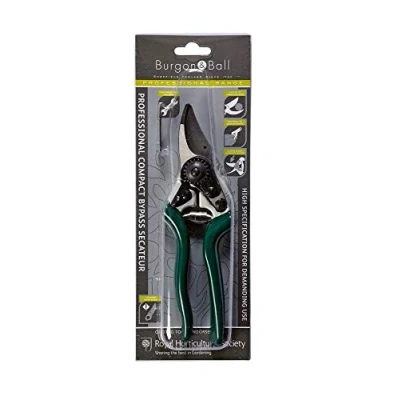 Image of Burgon &amp; Ball RHS Endorsed Professional Compact Bypass Secateur, 20 cm Length