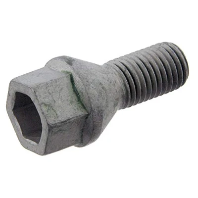 Image of 90942W2001 Wheel Bolt FEBI BILSTEIN 46678 M12 x 1,5 Conical Seat F 20mm 10.9 for Steel rims 17 Zink flake coated Male Hex CITROËN: C1 I, II