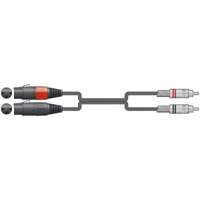 Image of Chord Classic Audio Leads 2 x XLR Female RCA Plugs 1.5m