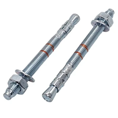 Image of (Pack of 10 pcs) Wedge Anchors M12 x 110 mm, Metal Dowels, Through Bolt Masonry Fixing, Concrete Expansion Anchor (10, mm)