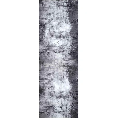 Image of vidaXL Kitchen Mat Other Rough concrete 60 x 180 cm Velvet
