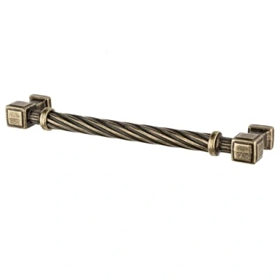 Image of Coville Traditional Bar Kitchen Cabinet Handle Antique Brass