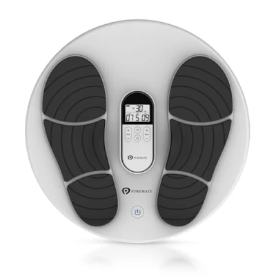 Image of PureMate Foot Circulation with 99 Intensity Levels &amp; 50 Modes, EMS TENS Massager, Improve Blood Reduce Swelling in Feet Ankles, Medically Certified for Diabetics Relief