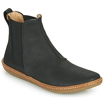 Image of El Naturalista Women Chelsea Boots Coral, Ladies Ankle Boots,Removable Insole,Low Boots,Half Boots,Bootie,Slip Boot,Flat,Black,36 EU / 3.5 UK