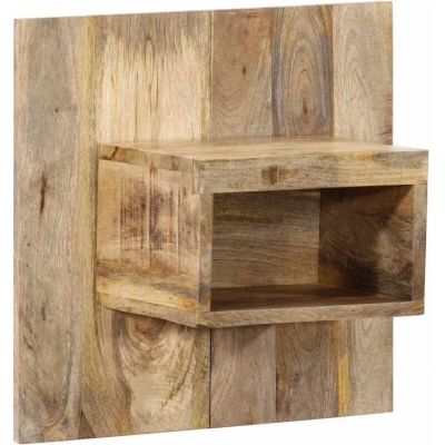 Image of vidaXL Bedside Cabinet 50x27x50 cm Solid Rough Wood Mango