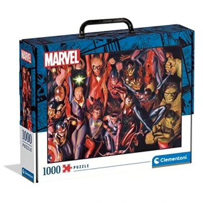 Image of Clementoni 39675 Puzzle Marvel Avengers Jigsaw 1000 Pieces, For Adults Made In Italy