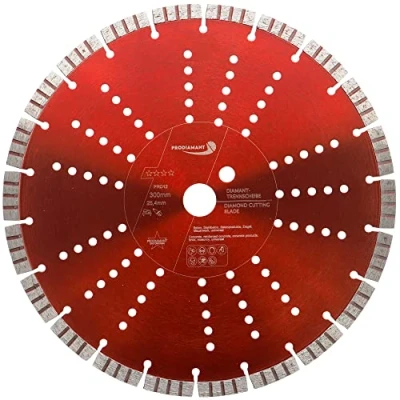 Image of PRODIAMANT Premium Diamond Cutting Disc Concrete 300 mm 12 inch x 25.4 300mm Segment Height 12mm