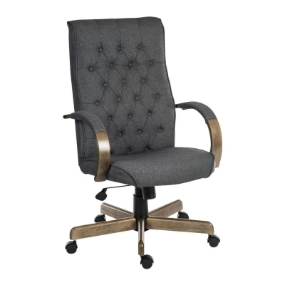 Image of TEKNIK Warwick Fabric Tilting Executive Chair Grey