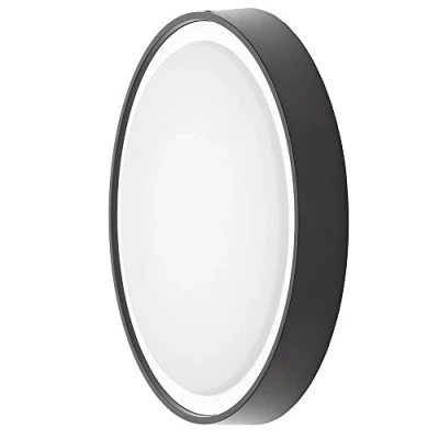 Image of LITECRAFT Newton Wall Light Outdoor LED Round IP65 Garden Fitting Black (31 cm)