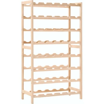 Image of vidaXL Wine Rack Cedar Wood 57.5x28x102 cm