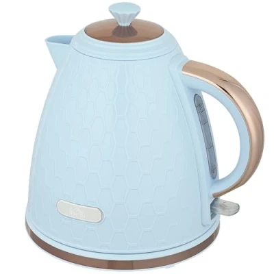 Image of Electric Kettle, Fast Boil, 1.7L, 3kW, Auto Shut off, Light Blue Homcom