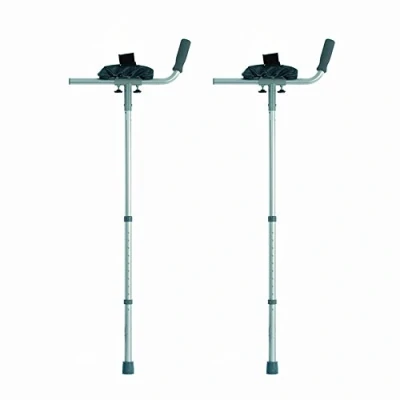 Image of NRS Healthcare Arthritic Elbow Crutches with Trough Arm Supports Pair