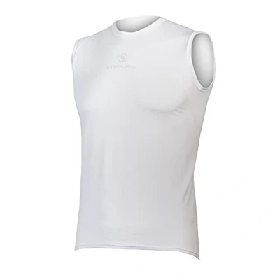 Image of Endura Men&#039;s Lightweight Sleeve Less Baselayer, White, S