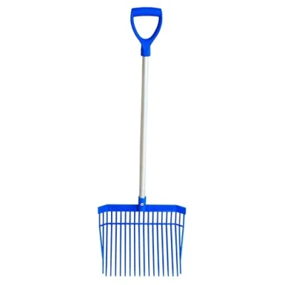 Image of Red Gorilla PC Bedding Fork with Short D Handle Blue