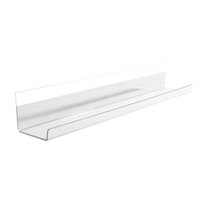 Image of SIGEL GL198 Pen Tray, with adhesive strip, 50 cm, clear, acrylic