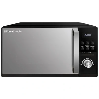 Image of Russell Hobbs 25L 4 in 1 Digital Combination Microwave with Air Fryer Function, 10 Auto Cook Settings, 900W 5 Power Levels &amp; 9 Easy to Use, Defrost Setting, Black, RHMAF2504B