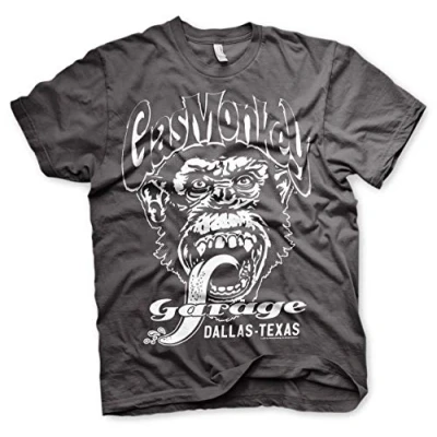 Image of Gas Monkey Garage Official (GMG) Spark Plugs T Shirt (Dark Grey), L