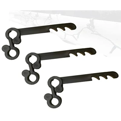 Image of Gutter Brush Clips [100 Pack] Keeps Leaf Guard in Place and Christmas Light Clips, Mesh (100)