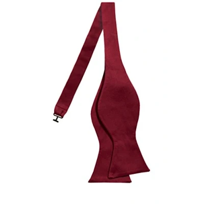 Image of Dobell Mens Burgundy Bow Tie Self