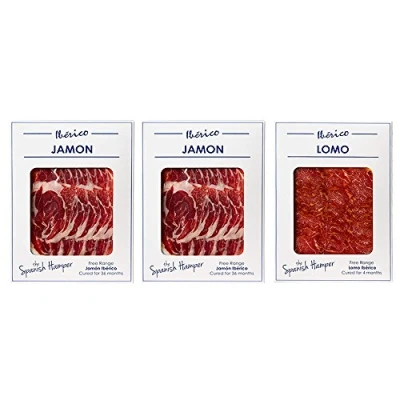 Image of Iberico Jamon 80g x 2 and Lomo 1 Slices Triple Pack.