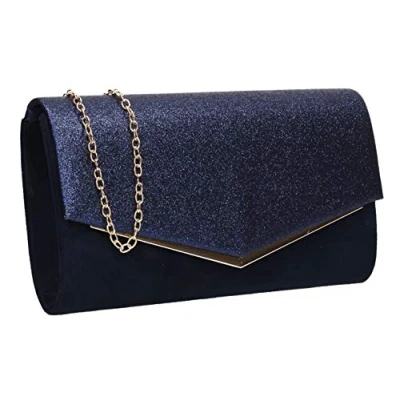Image of SwankySwans Women&#039;s Janey Clutch Bag, Navy