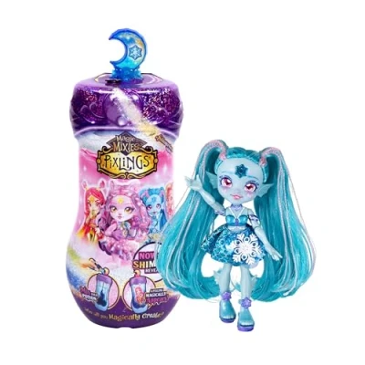 Image of Magic Mixies Pixlings Shimmerverse Series, Create &amp; Mix Potion to Magically Reveal Marena The Ice Mermaid, This Beautiful 6.5&quot; Pixling Fashion Doll Appears Inside Bottle