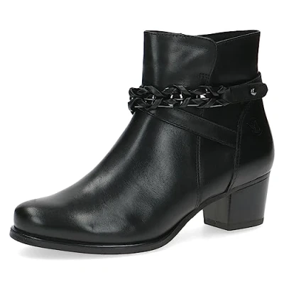 Image of CAPRICE Women&#039;s 9 25336 41 Lace Up Heeled Ankle Boot, Black (Black Nappa), 7.5 UK