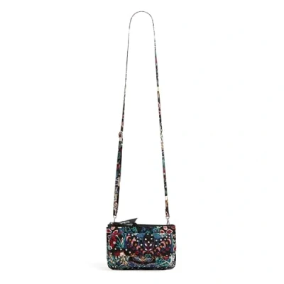 Image of Vera Bradley Women&#039;s Cotton Wallet Crossbody Purse with RFID Protection, Enchantment, One Size