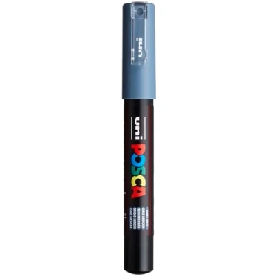 Image of Uni Ball Posca Extra Fine Bullet pc1mc Paste 0.7 1 mm Slate Grey (Pack of 3