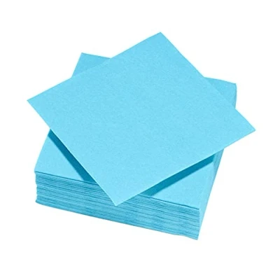 Image of FSC® 50 Tex Touch Paper Napkins Turquoise Blue 25 x 24 cm