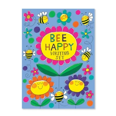 Image of Rachel Ellen Writing Set Wallet Stationery Bee Happy Busy WS48