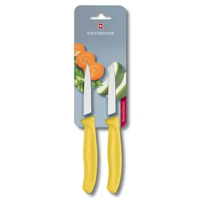 Image of Victorinox Swiss Classic Yellow Paring Knife Twin Pack