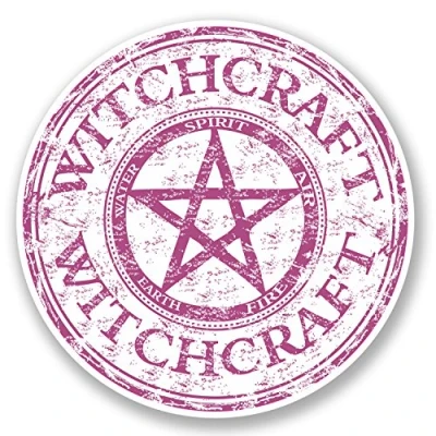 Image of 2 x Witchcraft Vinyl Sticker Bike Laptop Skateboard Witch Tarot Decal Fun #4623 (10cm 10cm)