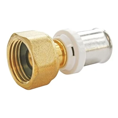 Image of SOMATHERM FOR YOU / 5703 26 20 Straight Coupling Press Pipe Multilayer Diameter Nut Turn Female 20/27 (3/4 Inch) Connect a 16