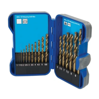 Image of Silverline Titanium Coated HSS Drill Bit Set 17pce 1 9mm