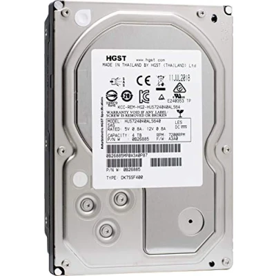 Image of HGST Ultrastar 7K4000 HUS724040ALS640 4 TB 3.5 Inch Internal Hard Drive (Certified Refurbished)