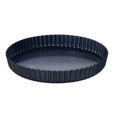 Image of lakeland Enamel Base Loose Based 25cm Flan, Tart and Quiche Tin