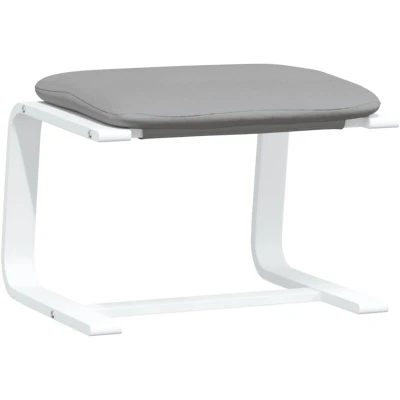Image of vidaXL Footstool Light Grey 51x41x40 cm Fabric