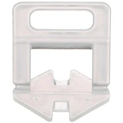 Image of SIXTOL Level System T Hold Tile Leveling Spacers Floor Clips Transparent 1000pcs (3mm) Bathroom Kitchen