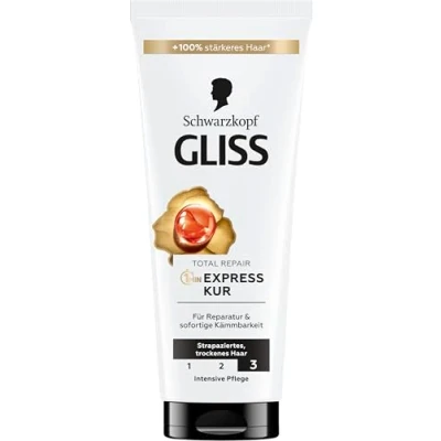 Image of Gliss Kur Schwarzkopf Total 1 Minute Intensive Hair Treatment 200 ml