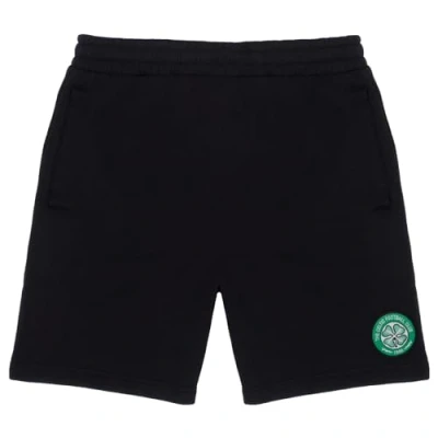 Image of Celtic FC Official Football Gift Mens Fleece Jogger Shorts Black XXL
