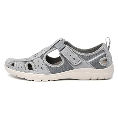 Image of Free Spirit Cleveland WoMens Flat Shoes Grey Textile Size UK 6