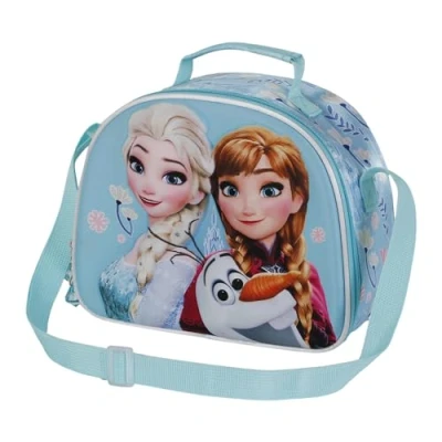 Image of Disney Frozen 2 Happiness 3D Lunch Bag, Turquoise, 25.5 x 20 cm