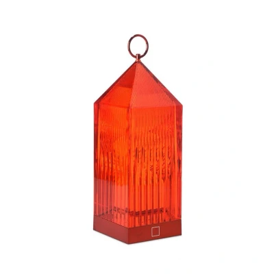 Image of Kartell Lantern Portable Table Lamp V2 Red