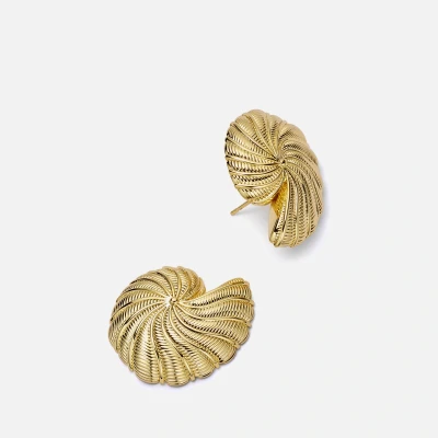 Image of Daisy London x Polly Sayer Oversized Shell Stud Earrings